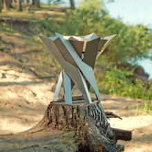 Load image into Gallery viewer, ALFRED RIESS Lotus Stainless Steel Brazier - Large