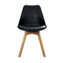 Load image into Gallery viewer, Artiss Set of 4 Padded Dining Chair - Black