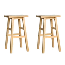 Load image into Gallery viewer, Artiss Set of 2 Beech Wood Bar Stools - Natural
