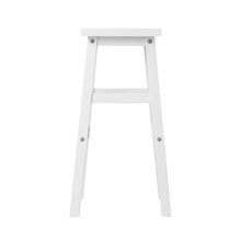 Load image into Gallery viewer, Artiss Set of 2 Beech Wood Bar Stools - White