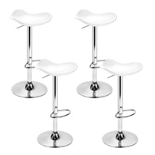 Load image into Gallery viewer, Artiss Set of 4 Swivel Bar Stools - White
