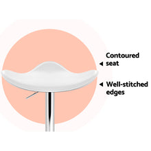 Load image into Gallery viewer, Artiss Set of 4 Swivel Bar Stools - White