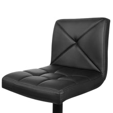 Load image into Gallery viewer, Artiss Set of 2 PU Leather Gas Lift Bar Stools - Black