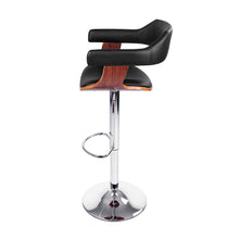 Load image into Gallery viewer, Artiss Set of 2 Wooden Bar Stool - Black and Wood