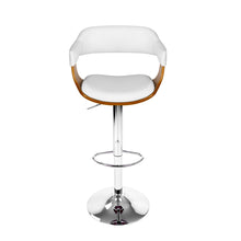 Load image into Gallery viewer, Artiss Wooden PU Leather Bar Stool - White and Chrome