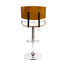Load image into Gallery viewer, Artiss Wooden Gas Lift Bar Stool - White and Chrome