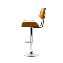 Load image into Gallery viewer, Artiss Set of 2 Wooden Gas Lift Bar Stool - White and Chrome