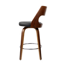 Load image into Gallery viewer, Artiss Set of 2 Wooden Bar Stools - Black