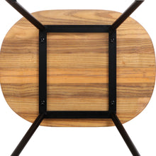 Load image into Gallery viewer, Artiss Set of 2 Elm Wood Backless Bar Stools 75cm - Black and Light Natural