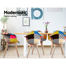 Load image into Gallery viewer, Artiss Set of 2 Fabric Dining Chairs