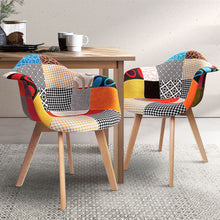 Load image into Gallery viewer, Artiss Set of 2 Fabric Dining Chairs