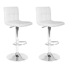 Load image into Gallery viewer, Artiss Set of 2 PU Leather Gas Lift Bar Stools - White