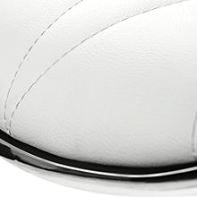 Load image into Gallery viewer, Artiss Set of 2 PU Leather Patterned Bar Stools - White and Chrome