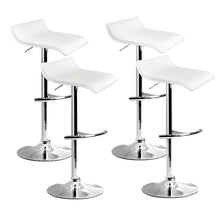 Load image into Gallery viewer, Artiss Set of 4 PU Leather Wave Style Bar Stools - White