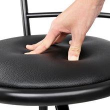 Load image into Gallery viewer, Artiss Set of 2 PU Leather Bar Stools - Black and Steel