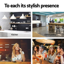 Load image into Gallery viewer, Artiss Set of 2 Rustic Industrial Style Metal Bar Stool - Black and Wood