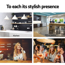 Load image into Gallery viewer, Artiss Bar Stool Industrial Round Seat Wood Metal - Black and Brown