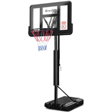 Load image into Gallery viewer, Everfit 3.05M Basketball Hoop Stand System Ring Portable Net Height Adjustable Black