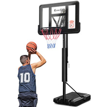 Load image into Gallery viewer, Everfit 3.05M Basketball Hoop Stand System Ring Portable Net Height Adjustable Black