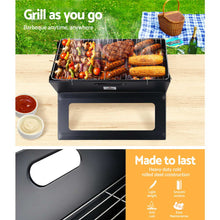 Load image into Gallery viewer, Fathers Day gift- Portable Charcoal BBQ Grill-easy for camping, picnics, home and fishing trips