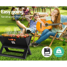 Load image into Gallery viewer, Fathers Day gift- Portable Charcoal BBQ Grill-easy for camping, picnics, home and fishing trips