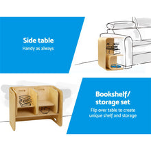 Load image into Gallery viewer, Keezi 3 PC Nordic Kids Table Chair Set Beige Desk Activity Compact Children