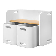Load image into Gallery viewer, Keezi 3 PC Nordic Kids Table Chair Set White Desk Activity Compact Children