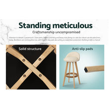 Load image into Gallery viewer, Artiss Set of 2 PU Leather Backrest Bar Stools - Beige