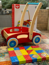 Load image into Gallery viewer, Tooky Toy - Baby activity walker with wooden blocks