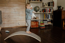 Load image into Gallery viewer, Best Balance Board for kids and adults, handmade European Baltic birch wood with non slip Felt base ideal for balance, exercise, yoga, play and fun.