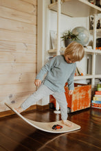 Load image into Gallery viewer, Best Balance Board for kids and adults, handmade European Baltic birch wood with non slip Felt base ideal for balance, exercise, yoga, play and fun.