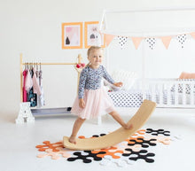 Load image into Gallery viewer, Best Balance Board for kids and adults, handmade European Baltic birch wood ideal for balance, exercise, yoga, play and fun