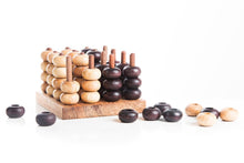 Load image into Gallery viewer, 4 IN A ROW GAME Connect four board 3 dimensional handmade in beautiful wood.