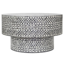 Load image into Gallery viewer, DIAMOND MOTHER OF PEARL COFFEE TABLE BLACK VC2BLK