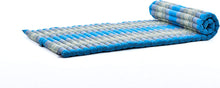 Load image into Gallery viewer, Thai kapok cushion Day bed Roll Out Mattress Foldout Mat relaxation, day bed, camping or Yoga Matt Natural Kapok Filled_ 80 x 200 cm BLUE