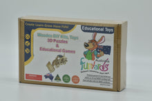 Load image into Gallery viewer, Model digger Bulldozer construction truck plywood model-includes Motor or Solar power