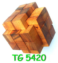 Load image into Gallery viewer, Wooden brain teaser puzzle gift box - 9 individual mechanical puzzle set in own box