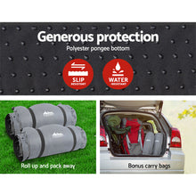 Load image into Gallery viewer, Weisshorn Self Inflating Mattress Camping Sleeping Mat Air Bed Pad Double Grey 10CM Thick