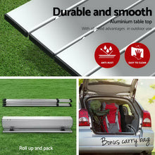 Load image into Gallery viewer, Weisshorn Levede Roll Up Camping Table Folding Portable Aluminum Outdoor BBQ