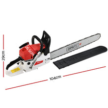 Load image into Gallery viewer, Giantz Petrol Commercial Chainsaw 24" Bar Chain Saw E-Start Tree