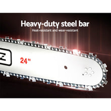 Load image into Gallery viewer, Giantz Petrol Commercial Chainsaw 24" Bar Chain Saw E-Start Tree