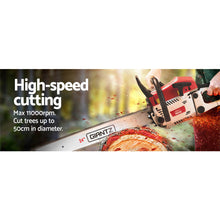 Load image into Gallery viewer, Giantz Petrol Commercial Chainsaw 24" Bar Chain Saw E-Start Tree