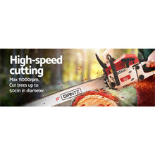 Load image into Gallery viewer, Giantz 62cc Petrol Commercial Chainsaw 20" Bar E-Start Tree Chain Saw Pruning