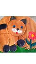 Load image into Gallery viewer, Children's Wooden Stool CAT Themed Chair Toddlers Step sitting Stool