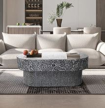 Load image into Gallery viewer, FLORAL MOTHER OF PEARL COFFEE TABLE