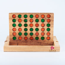Load image into Gallery viewer, 4 IN A ROW GAME Connect four board game -folds away travel ready