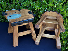 Load image into Gallery viewer, Kids Chair Wooden Stool Animal COW Theme Children’s Chair and Toddlers Stepping Stool.