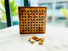 Load image into Gallery viewer, Snakes and Ladders - wooden board game, family game for kids, table game