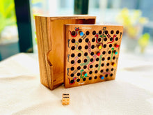 Load image into Gallery viewer, Snakes and Ladders - wooden board game, family game for kids, table game