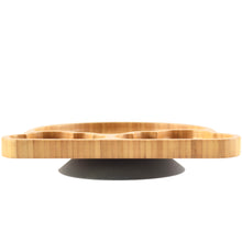 Load image into Gallery viewer, Toddlers mealtime Plate 100% sustainable bamboo-Rainbow Plate with Suction